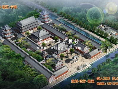 舟山万寿寺总体建筑规划设计