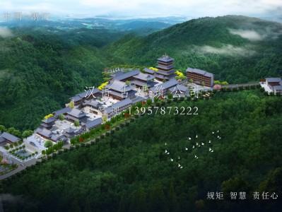 舟山长福禅寺仿唐建筑规划设计